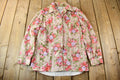 Vintage 1970s Lori Lynn All Over Print Psychedelic Style Blouse
