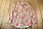 Vintage 1970s Lori Lynn All Over Print Psychedelic Style Blouse