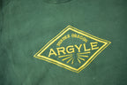 Vintage 1990s Dundee Oregon Argyle Embroidered Heavy Weight Crewneck Sweatshirt Made In USA