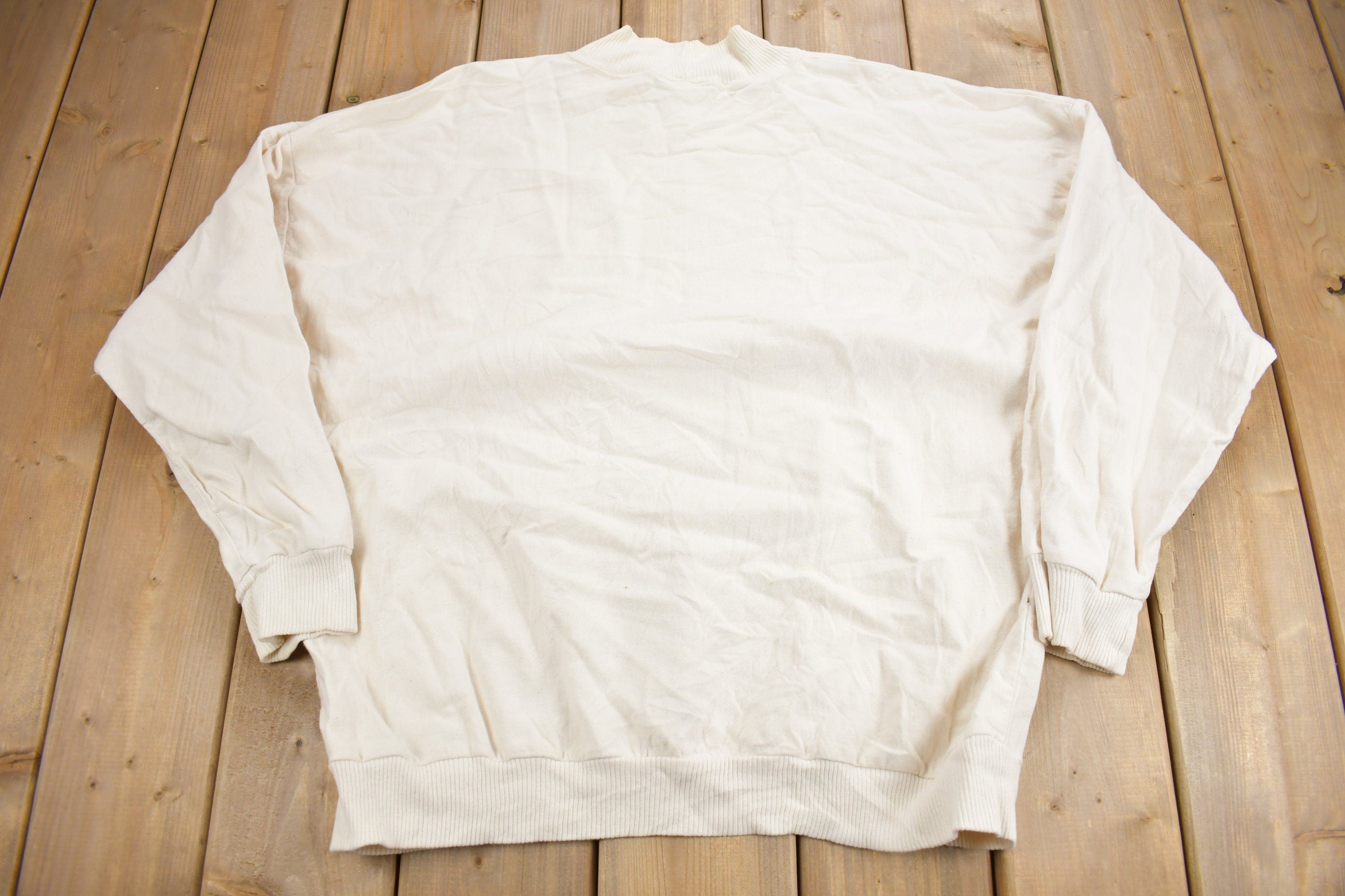 Vintage 1990s Fruit Theme Mockneck Sweatshirt