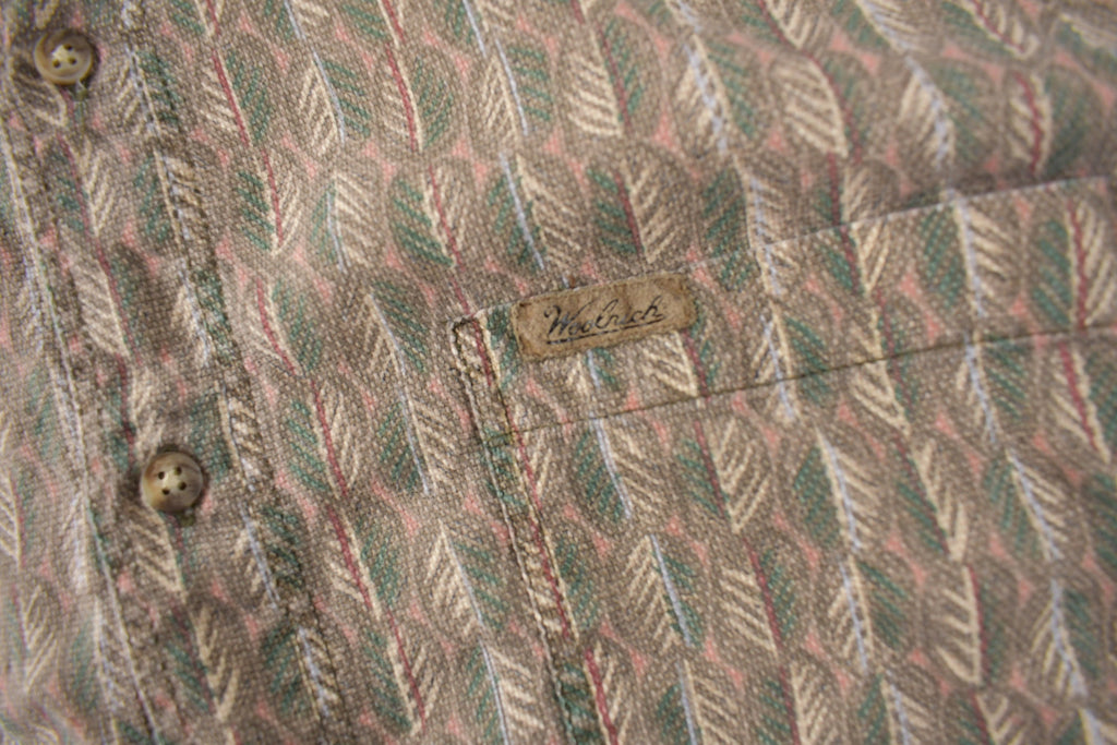 Vintage 1990s Woolrich All Over Print Button Up Shirt Size XL