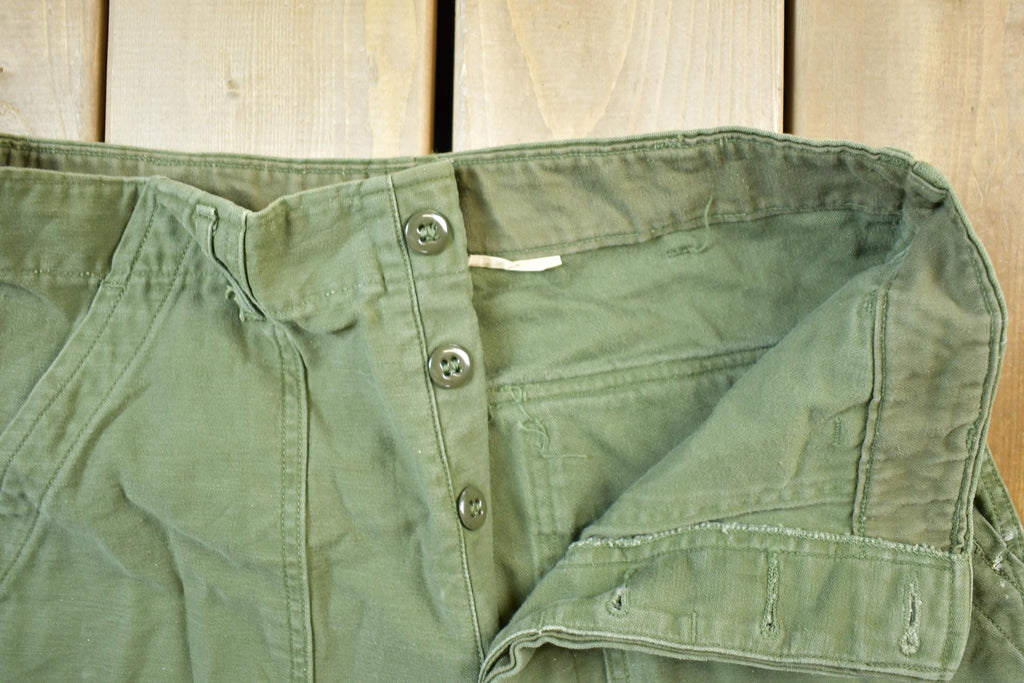 Vintage 1990s Army Green Cargo Pants Size 32 x 31