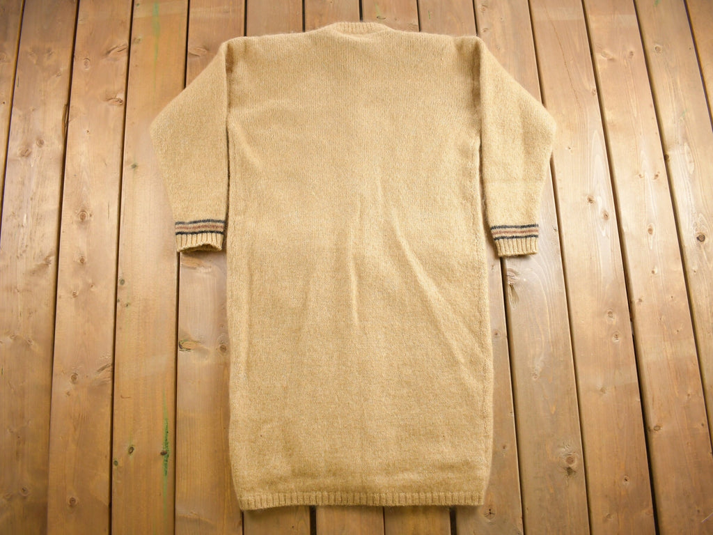 Vintage 1980s Nahar Long Shall Mohair Cardigan Sweater