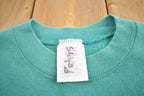 Vintage 1990s Hanes Her Way Blank Crewneck Sweatshirt Made In USA