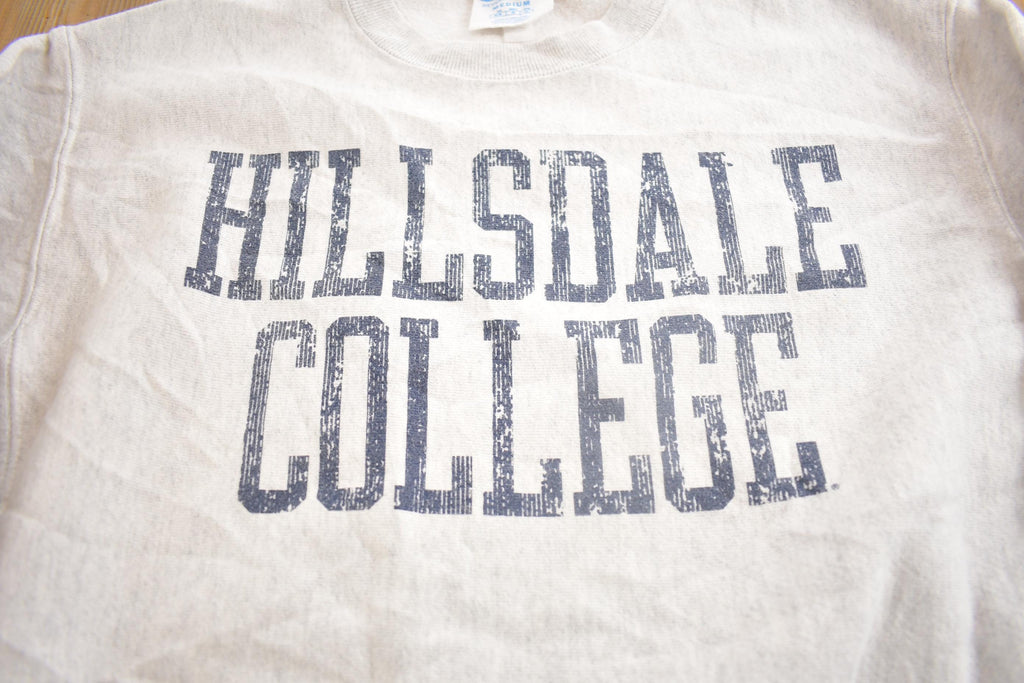 Vintage 1990s HIllsdale College Champion Reverse Weave Crewneck Made In USA