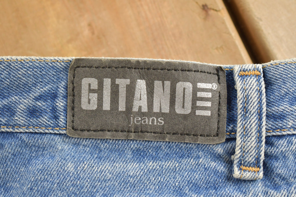 Vintage 1980s Gitano Light Wash Tapered Mom Jeans