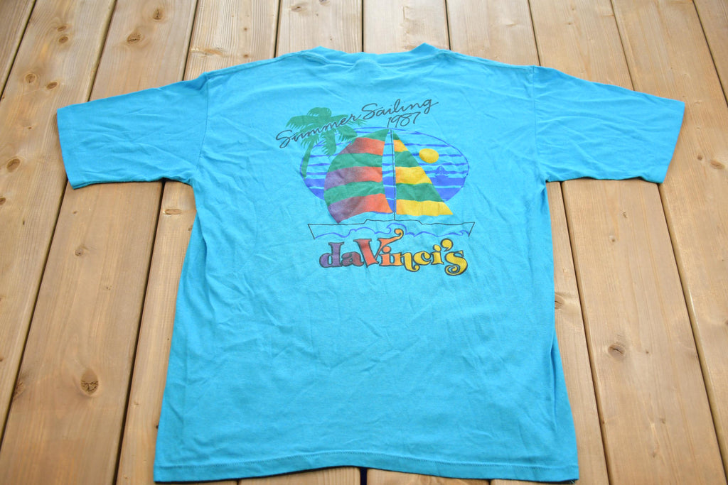 Vintage 1987 Summer Sailing Davinci's Souvenir T-Shirt