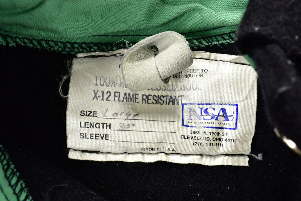 Vintage 1970s X-12 Flame Resistant NSA National Safety Apparel Jacket