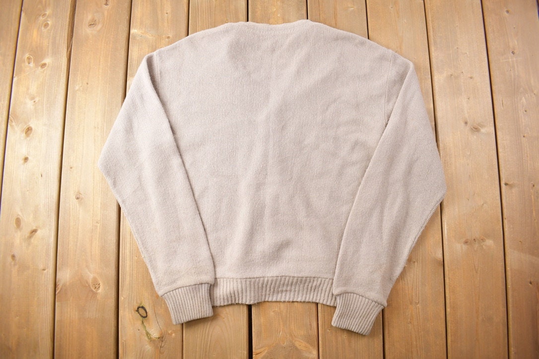 Vintage 1970s Knitted Cardigan Sweater