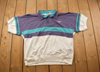 Vintage 1990s Spalding Logo Collard T-Shirt