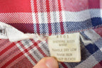 Vintage 1970s Kmart Red Plaid Flannel Button Up Shirt Mens XS  1990s Button Up  Vintage Flannel  Plaid Shirt  Button Down