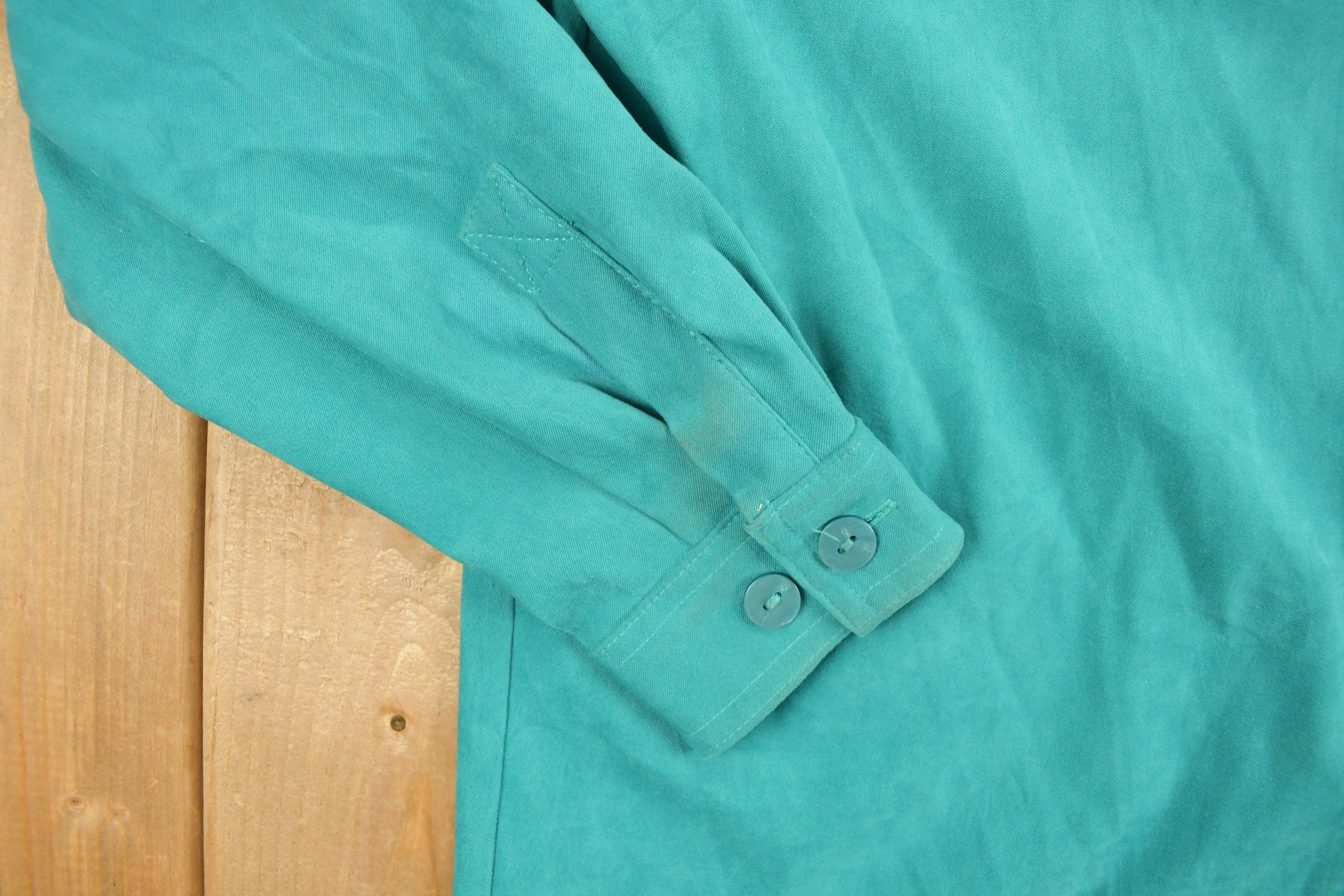 Vintage 1970s Allison Daley Blank Button Up Shirt