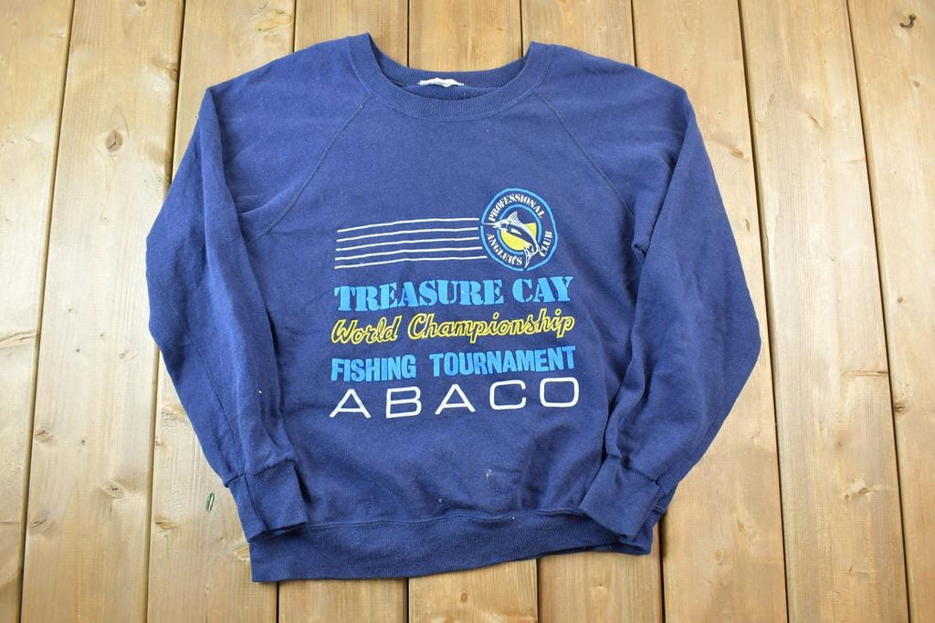 Vintage 1990s Treasure Cay World Championship ABACO Fishing Tournament Crewneck Sweatshirt  90s Crewneck  Souvenir Sweater  Streetwear