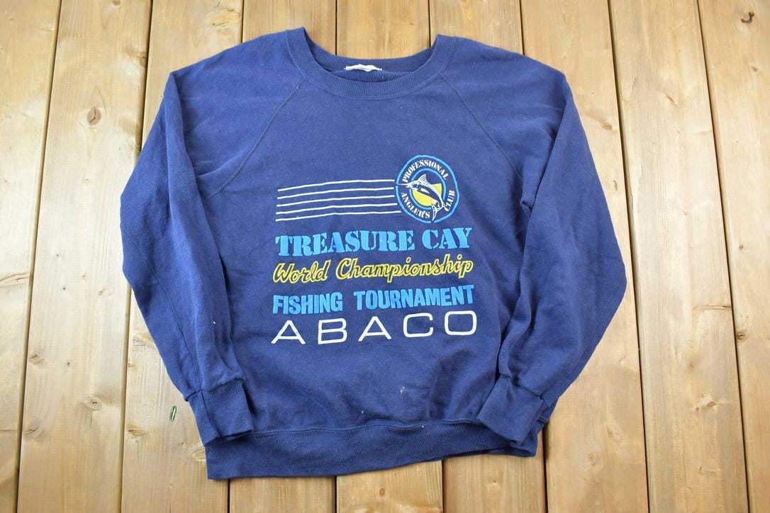 Vintage 1990s Treasure Cay World Championship ABACO Fishing Tournament Crewneck Sweatshirt  90s Crewneck  Souvenir Sweater  Streetwear