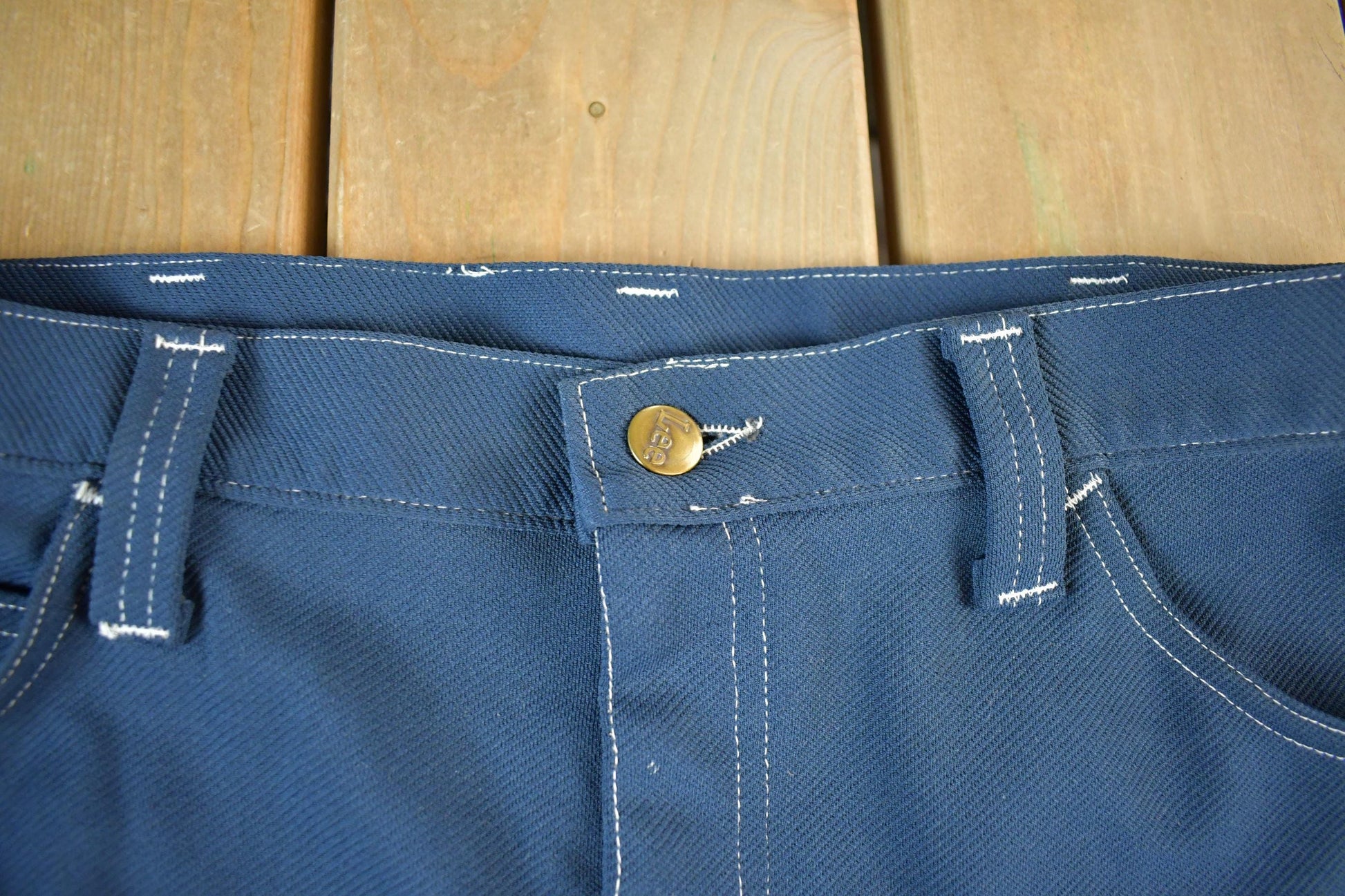 Vintage 1970s Lee Bell Bottom Flare Trousers Pants Size 34 x 32