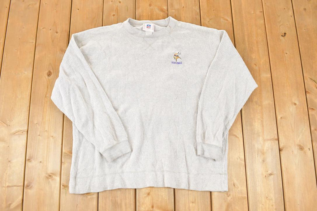 Vintage 1990s Minnesota Vikings NFL Crewneck Sweatshirt Men's L