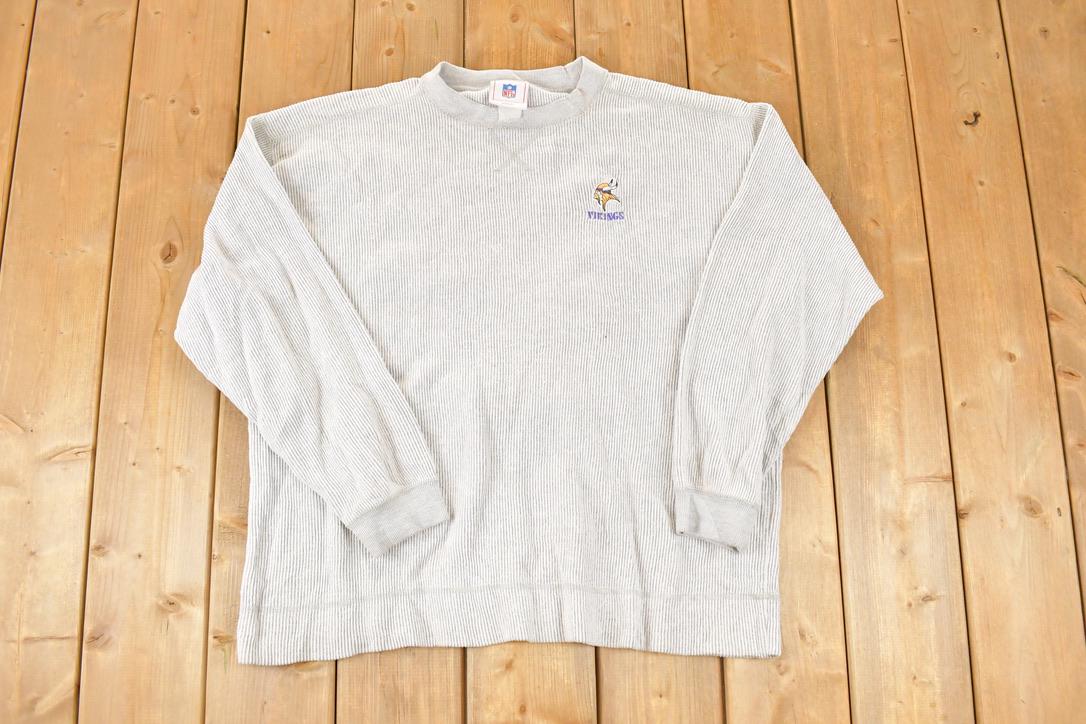 Vintage 1990s Minnesota Vikings NFL Crewneck Sweatshirt Men's L