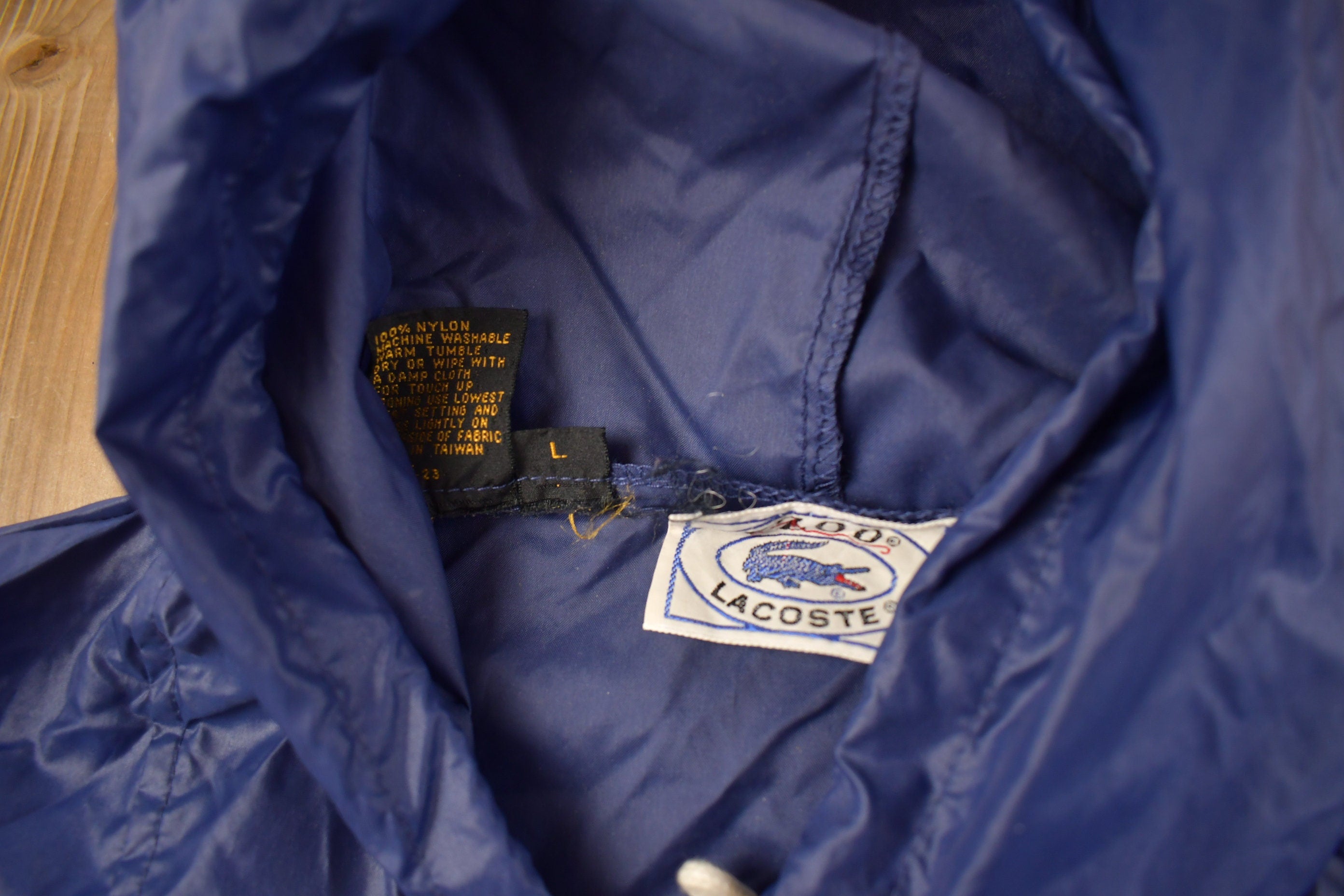 Vintage 1980s Lacoste Windbreaker Jacket
