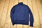 Vintage 1990s Knitted Back Zip Turtleneck Sweater