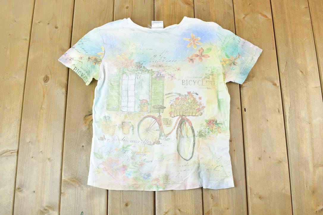 Vintage 1990s Morning Sun Bicycle Single Stitch T-Shirt