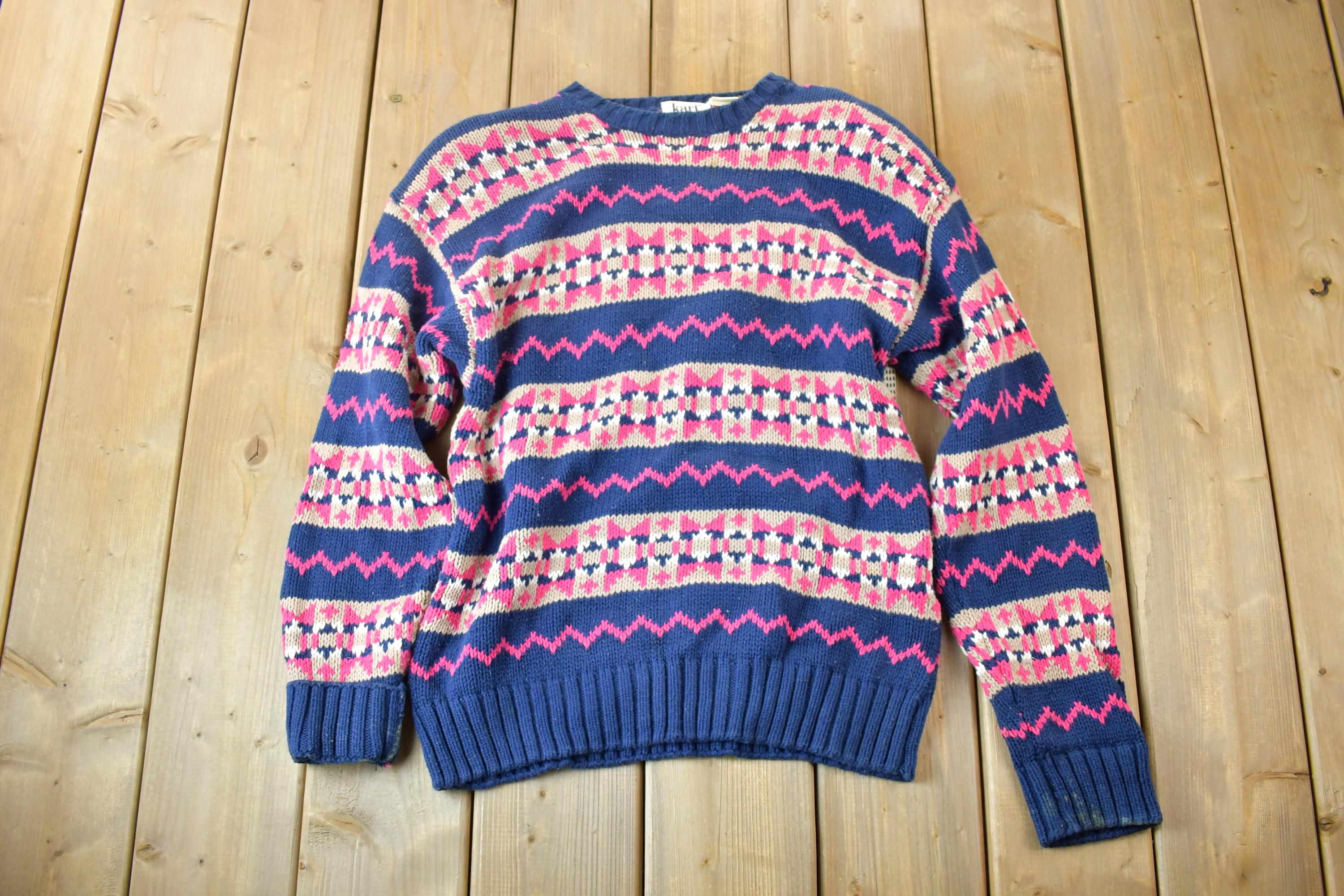 Vintage 1990s Kari Incorporated Knit Crewneck Sweater