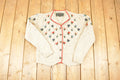 Vintage 1990s Obermeyer Chunky Cable Knit Cardigan Sweater Women's S
