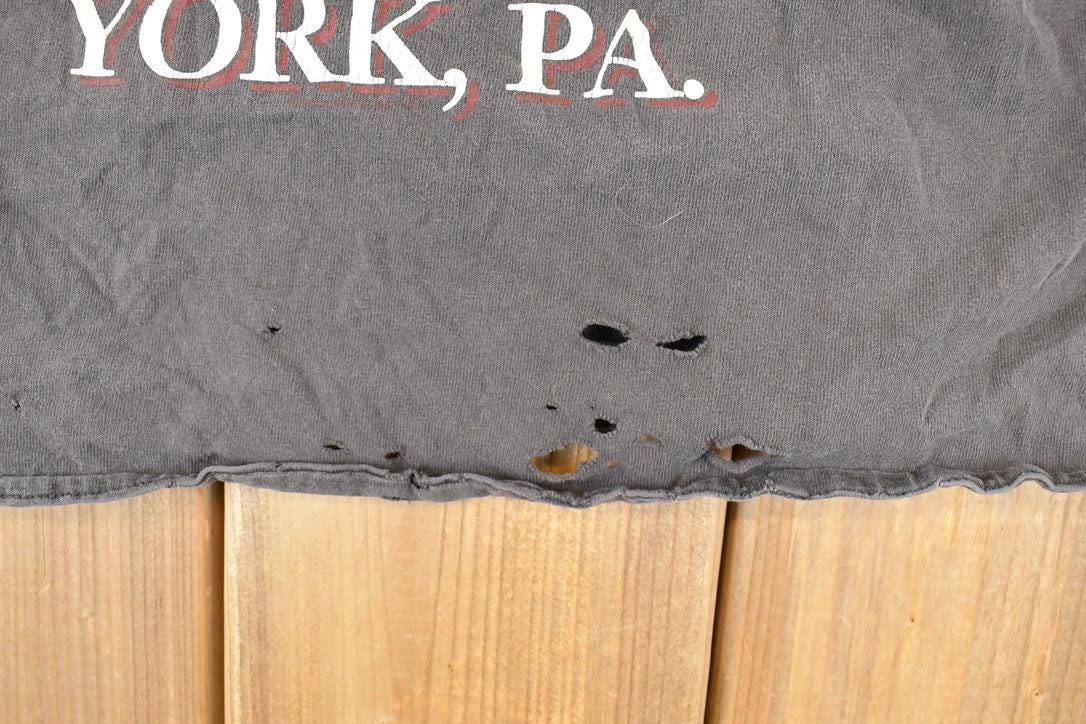 Vintage 1990s Laugerman's Harley Davidson Motorcycles Howling Wolf Eagle Biker Tank Top Women's M