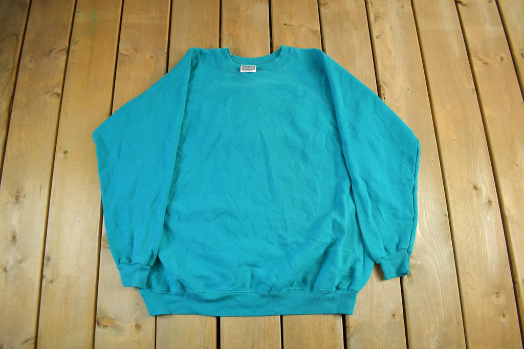 Vintage 1980s Hanes Her Way Raglan Crewneck Sweatshirt Women's 2XL