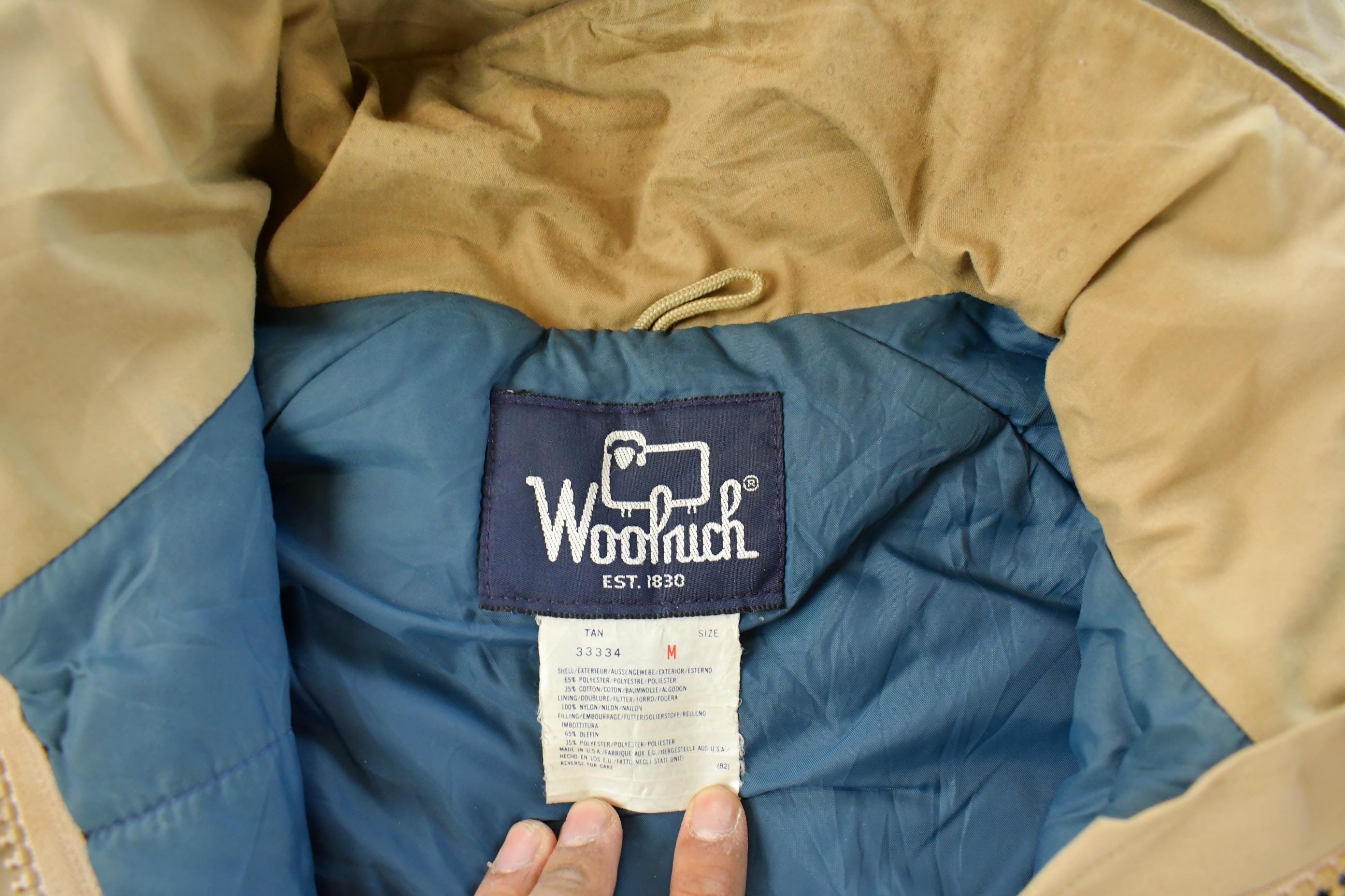 Vintage 1990s Woolrich Hooded Parka Jacket Men's Medium