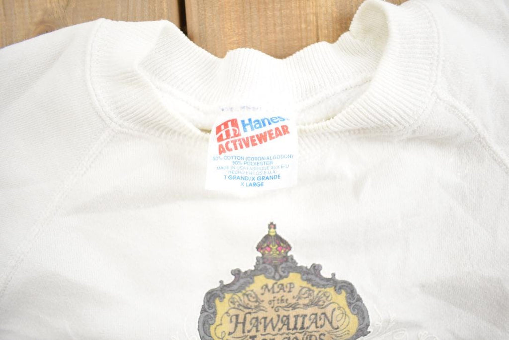 Vintage 1990s Hawaii Islands Souvenir Travel Crewneck Sweatshirt Made In USA