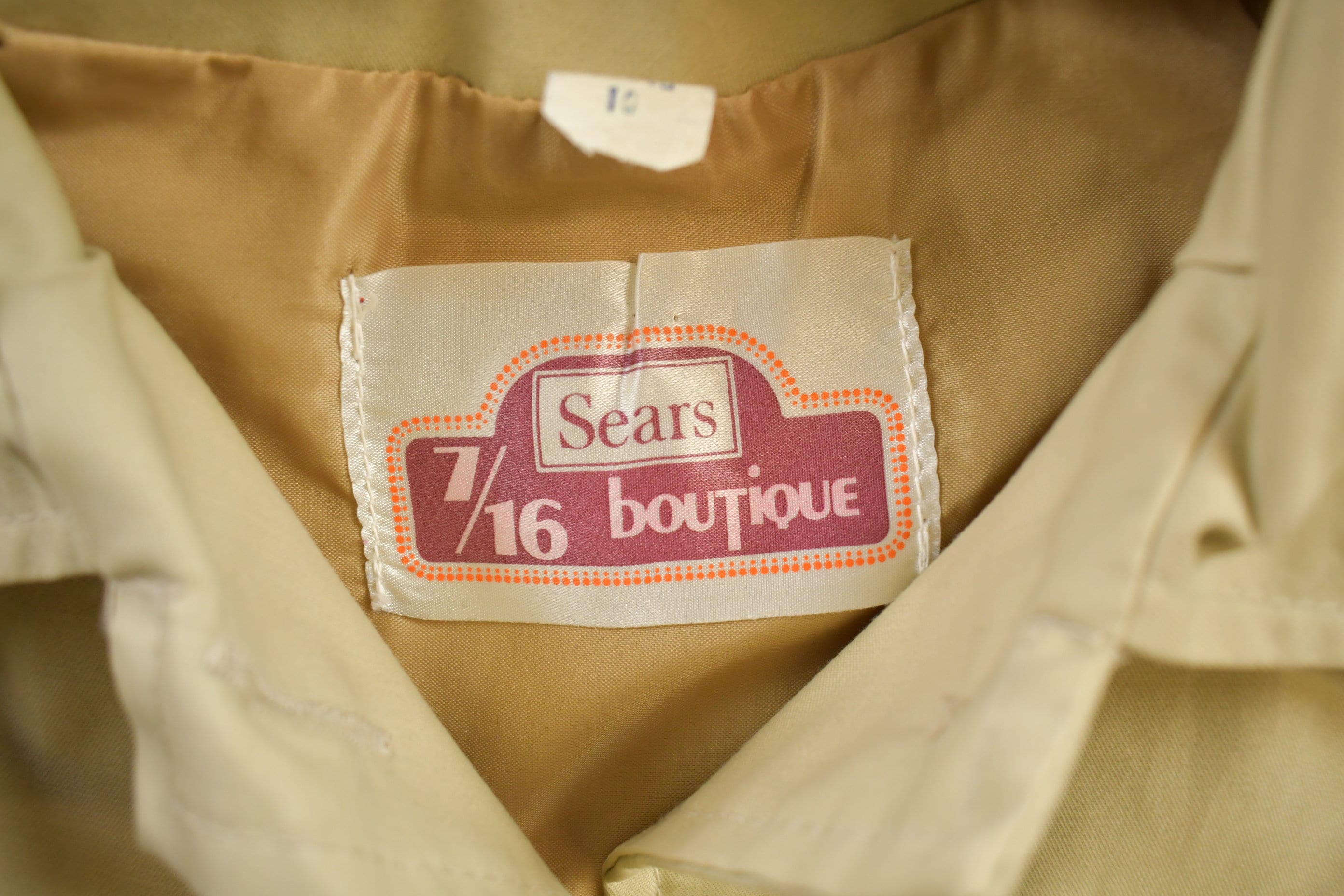 Vintage 1970s Sears Boutique Overcoat