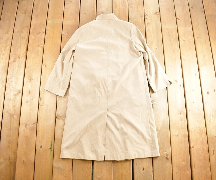Vintage 1990s Claude Havrey Satin Trench Coat