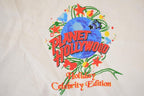 Vintage 1990s Planet Hollywood Arnold Schwarzenegger Graphic Print Christmas Tree Crewneck Sweatshirt Mens XL