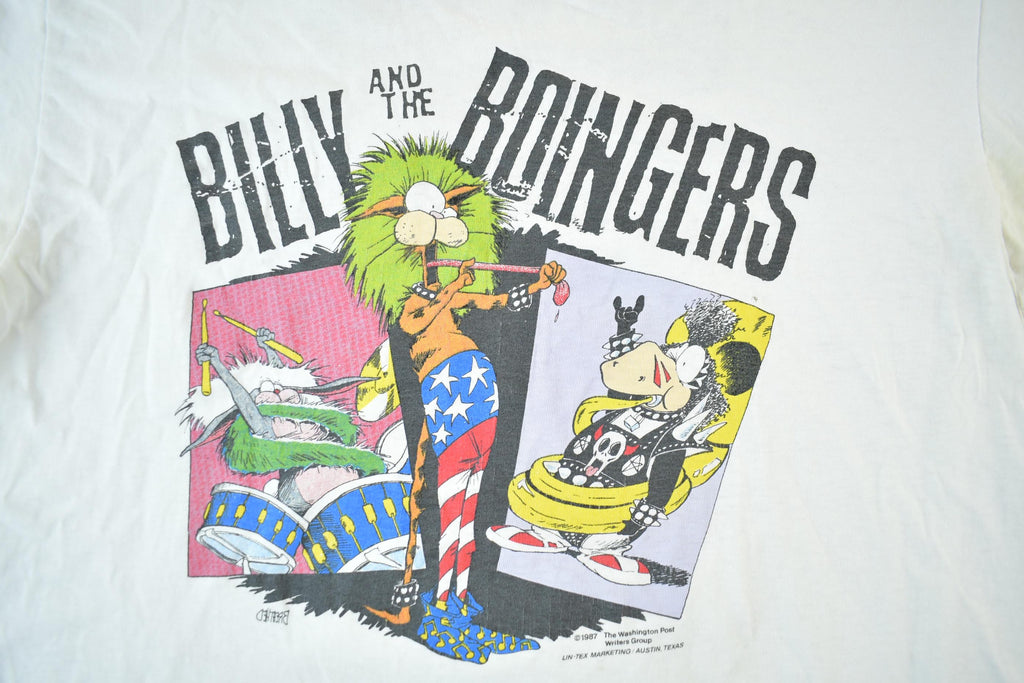 Vintage 1987 Billy & The Boingers Band T-Shirt Tour Men's XL