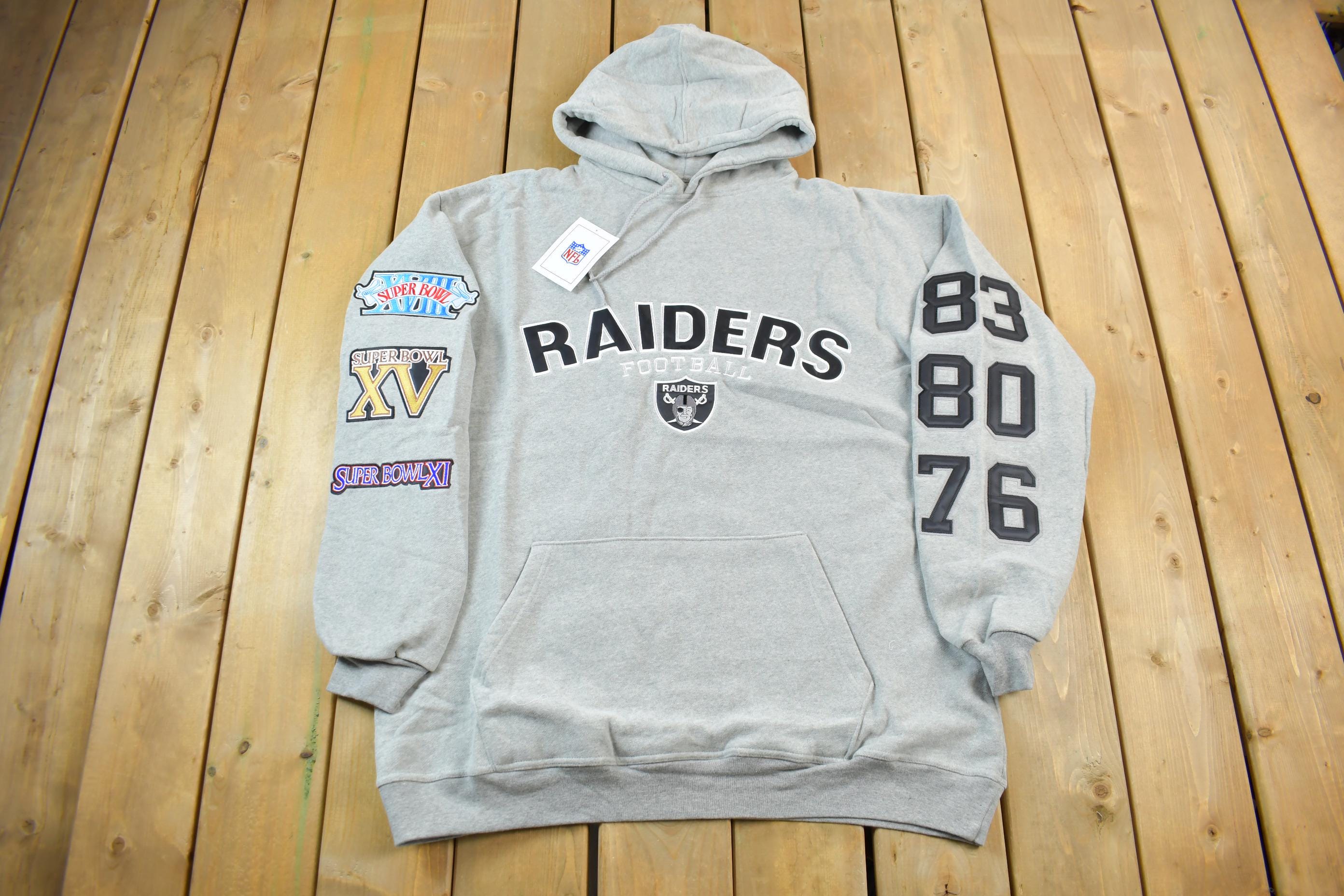 Vintage Y2K Deadstock Raiders NFL Super Bowl Champions Hoodie