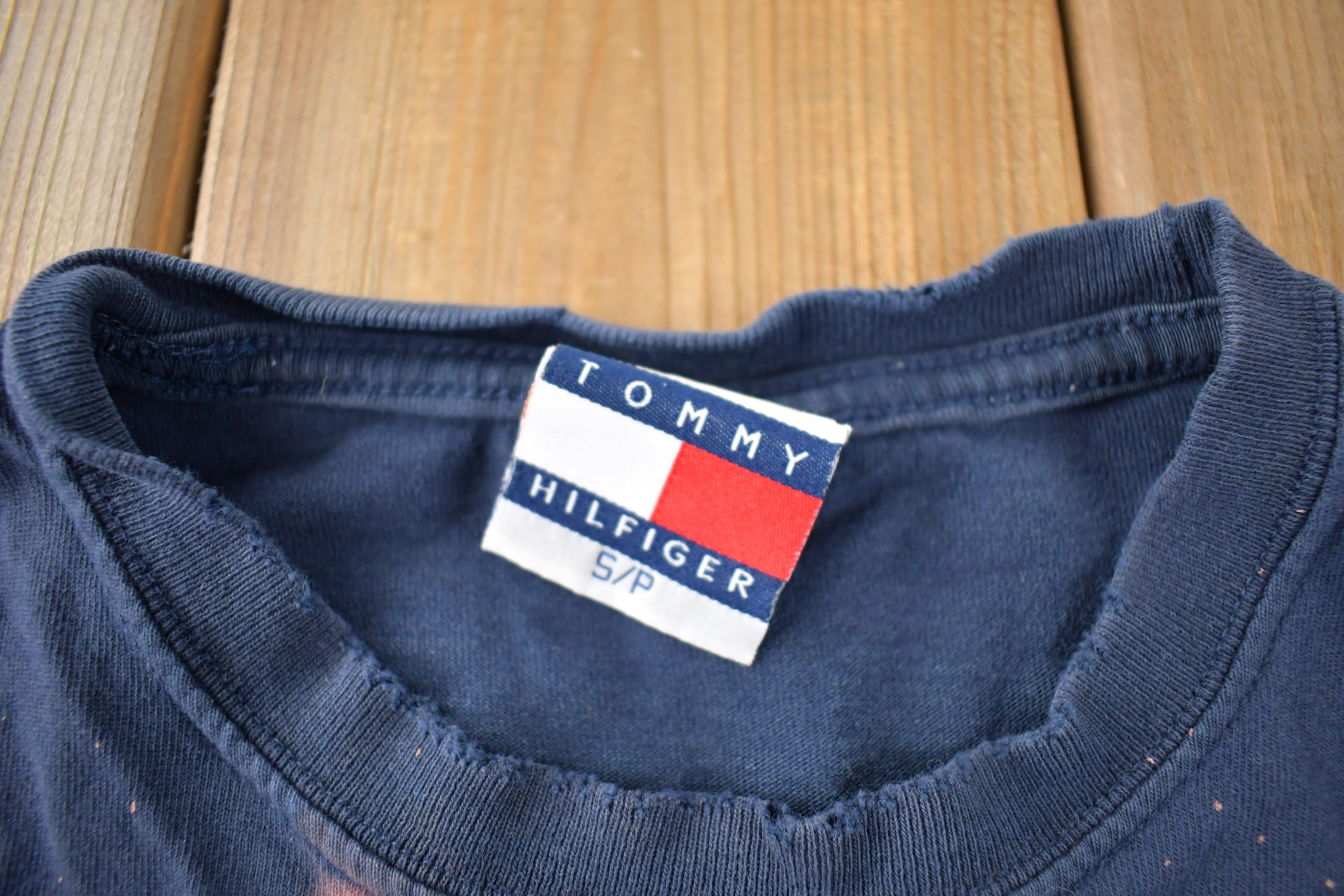 Vintage 1990s Distressed Tommy Hilfiger Toronto T-Shirt Size S
