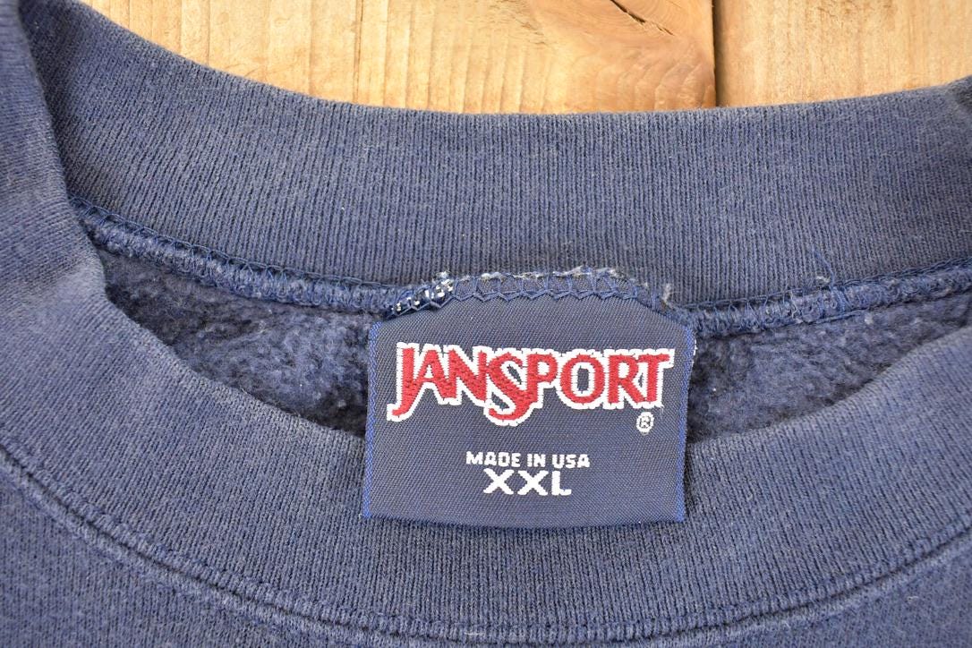 Vintage 1990s Jansport Charles County Embroidered Heavyweight Crewneck Sweatshirt Men's XL