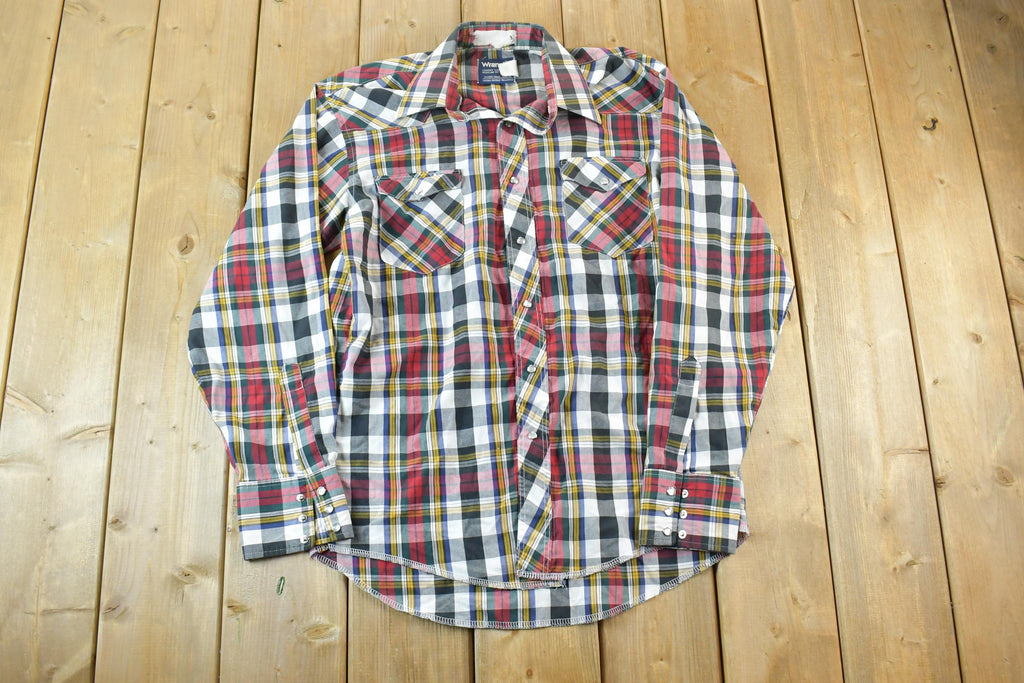 Vintage 1980s Wrangler Cowboy Cut Button Up Shirt