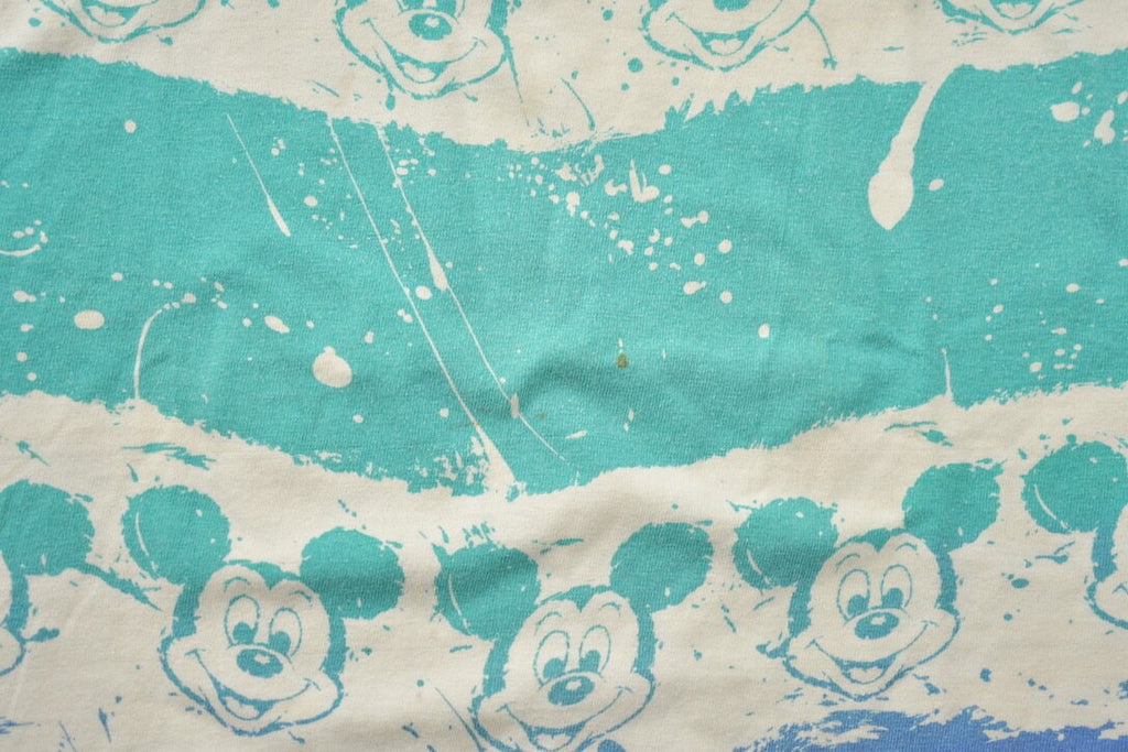 Vintage 1990s Mickey Mouse All Over Print T-Shirt / Single Stitch / Vintage Mickey Mouse / Made In USA / 90s Disney Tee