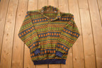 Vintage 1990s Aztec Pattern Fleece Sweater