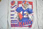 Vintage 1990s NFL Buffalo Bills Jim Kelly Crewneck Sweatshirt Men's Large