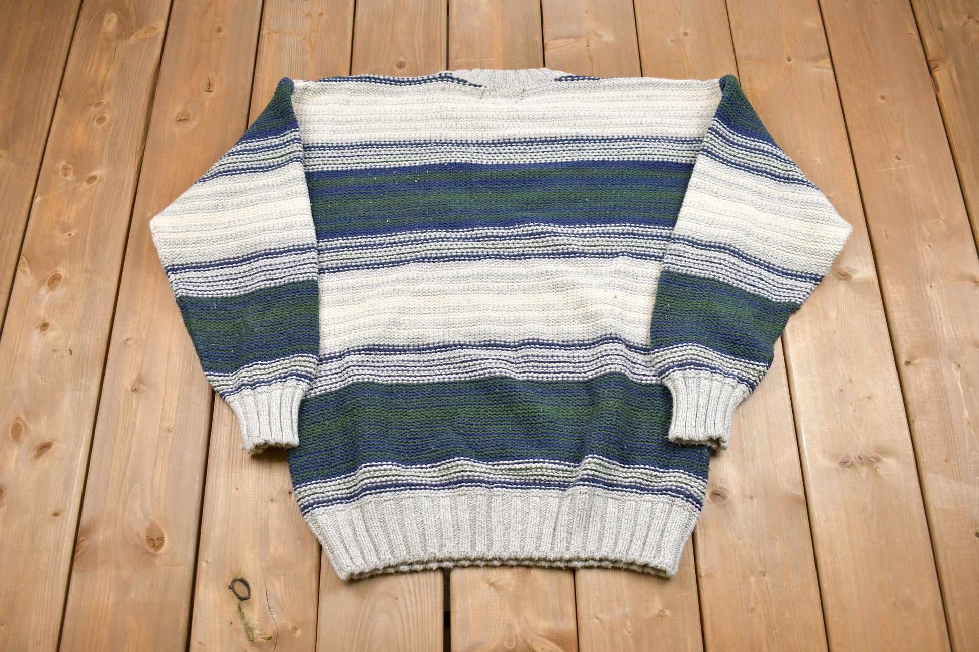 Vintage American Eagle Striped Knitted Sweater
