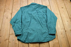 Vintage 1990s Blank Green Button Up Shirt