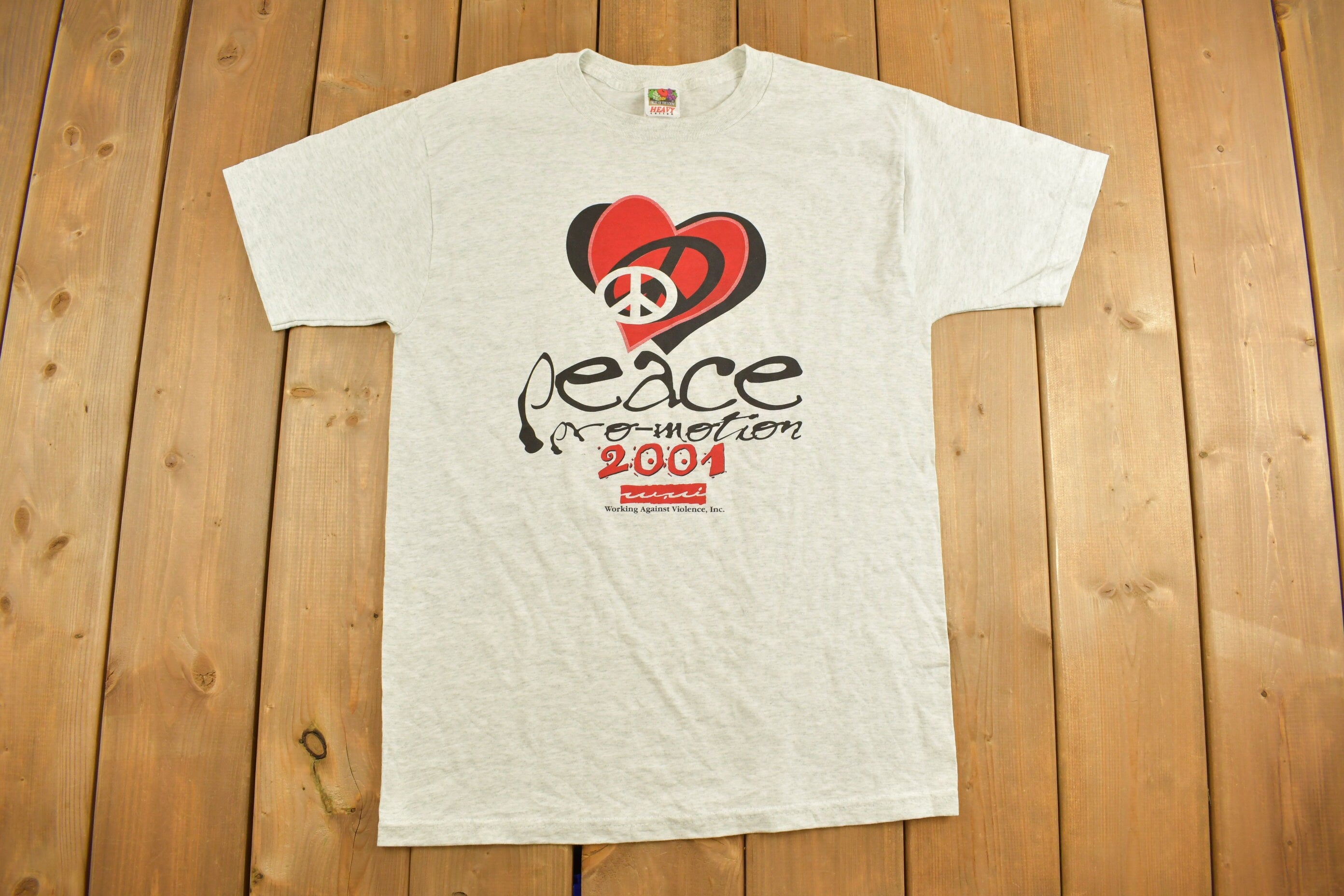 Vintage Y2K Peace Pro-Motion 2001 Graphic T-Shirt Streetwear