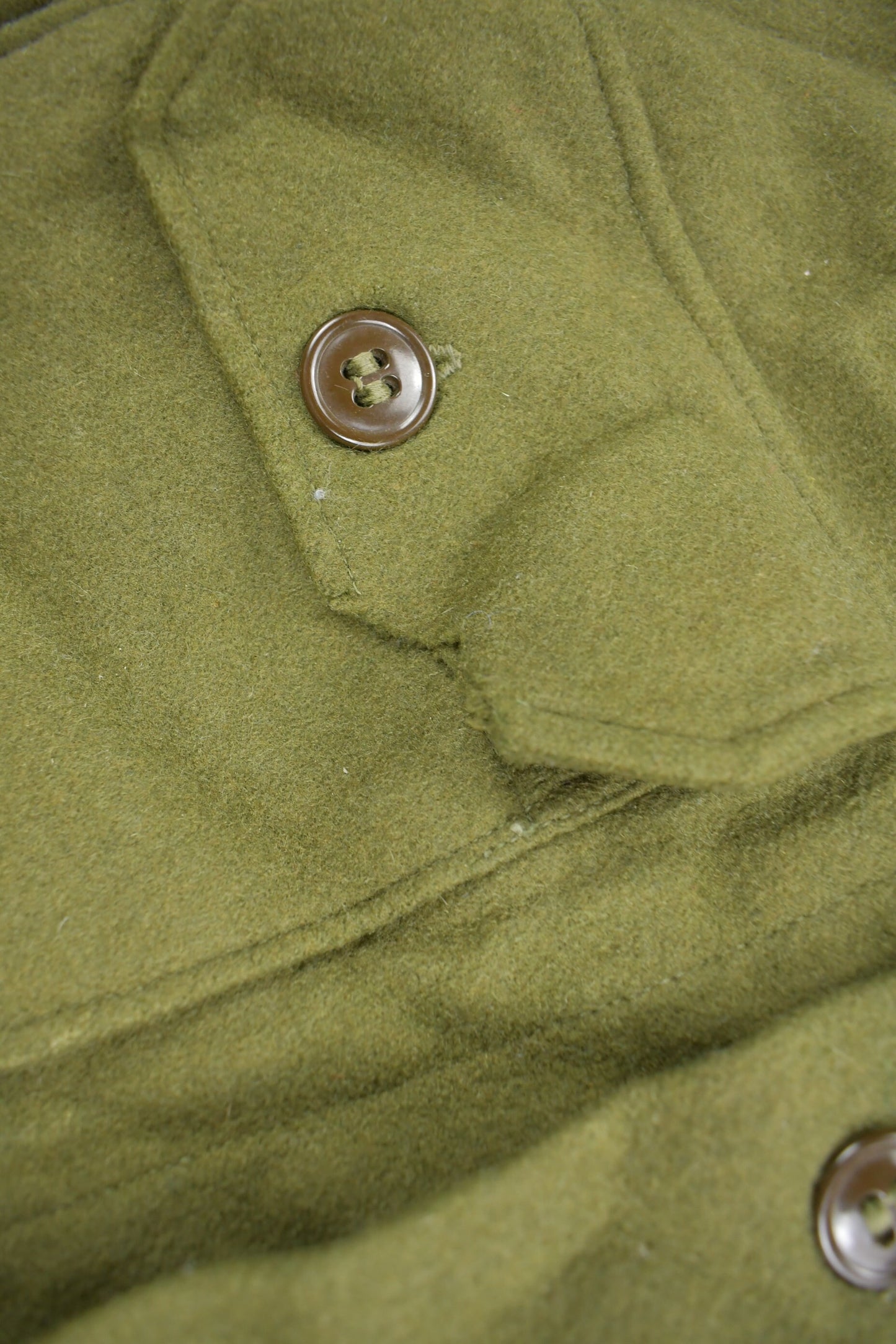 Vintage 1940s WW2 American Wool Button Up Infantry Shirt / Military / Militaria / Army Souvenir / True Vintage / Wool Shirt