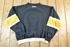 Vintage 1990s Logo 7 Muskegon Lumberjacks Hockey Crewneck Sweatshirt Mens L