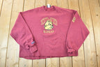 Vintage 1990s Jansport University Of Maryland Bulldogs Women's Hockey Collegiate Cropped Crew Neck Made In USA