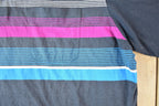 Vintage 1990s Paolo Conti Striped Quarter Button Polo Shirt Mens XL / Vintage Quarter Button Up Polo / Preppy Button Up / Vintage Shirt