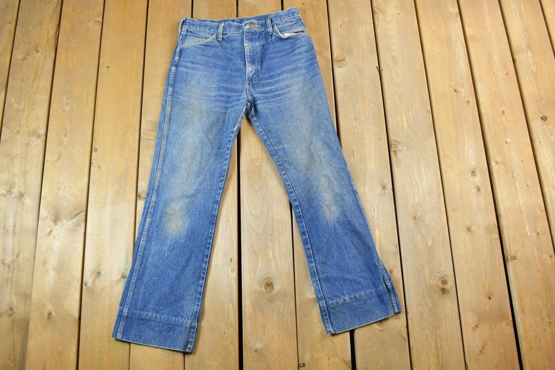 Vintage 1970s Rustler Denim Jeans Size 30 x 27 Made In USA