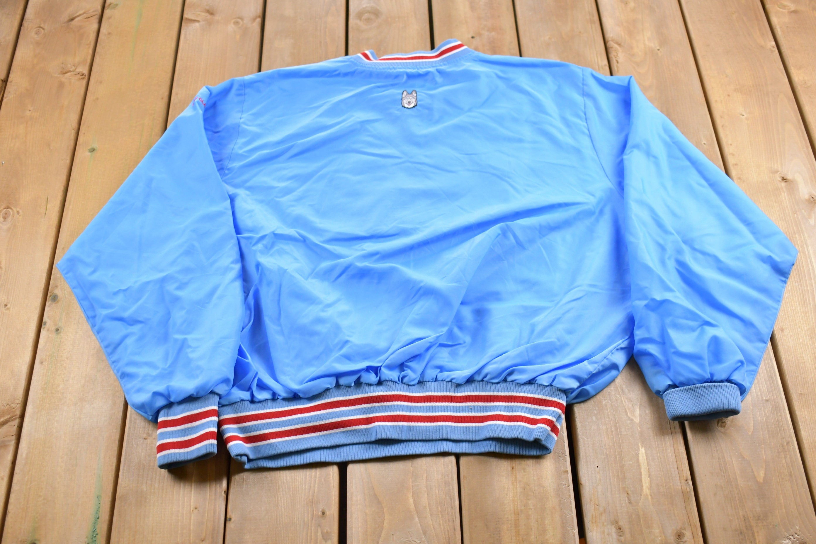 Vintage 1990s Butwin North Embroidered Pullover Windbreaker Jacket
